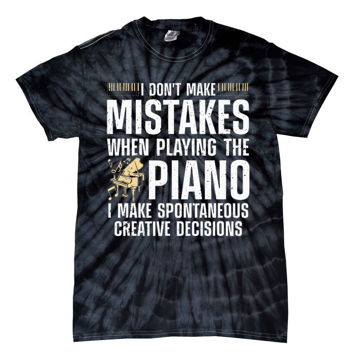 Funny Piano For Men Women Music Lovers Musician Piano Player Tie-Dye T-Shirt