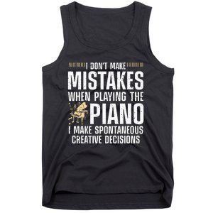 Funny Piano For Men Women Music Lovers Musician Piano Player Tank Top