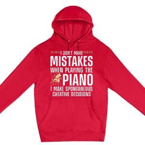 Funny Piano For Men Women Music Lovers Musician Piano Player Premium Pullover Hoodie