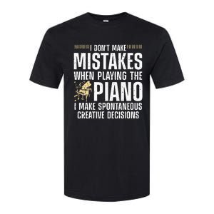 Funny Piano For Men Women Music Lovers Musician Piano Player Softstyle CVC T-Shirt