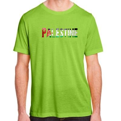 Flag Palestine Free Palestine Free Palestine Flag I Love Palestine Gaza Palestin Adult ChromaSoft Performance T-Shirt