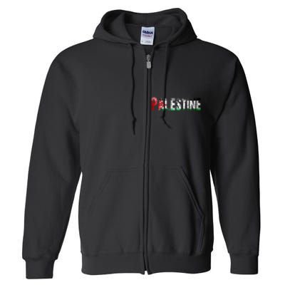 Flag Palestine Free Palestine Free Palestine Flag I Love Palestine Gaza Palestin Full Zip Hoodie