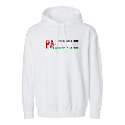 Flag Palestine Free Palestine Free Palestine Flag I Love Palestine Gaza Palestin Garment-Dyed Fleece Hoodie