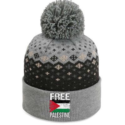 Free Palestine The Baniff Cuffed Pom Beanie