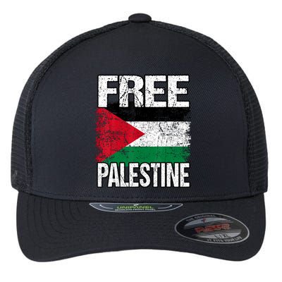 Free Palestine Flexfit Unipanel Trucker Cap