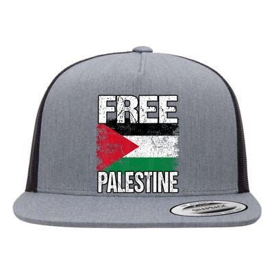 Free Palestine Flat Bill Trucker Hat