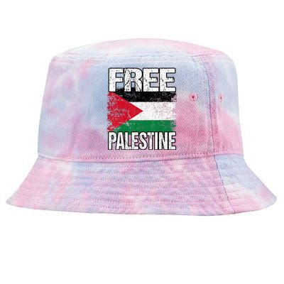 Free Palestine Tie-Dyed Bucket Hat