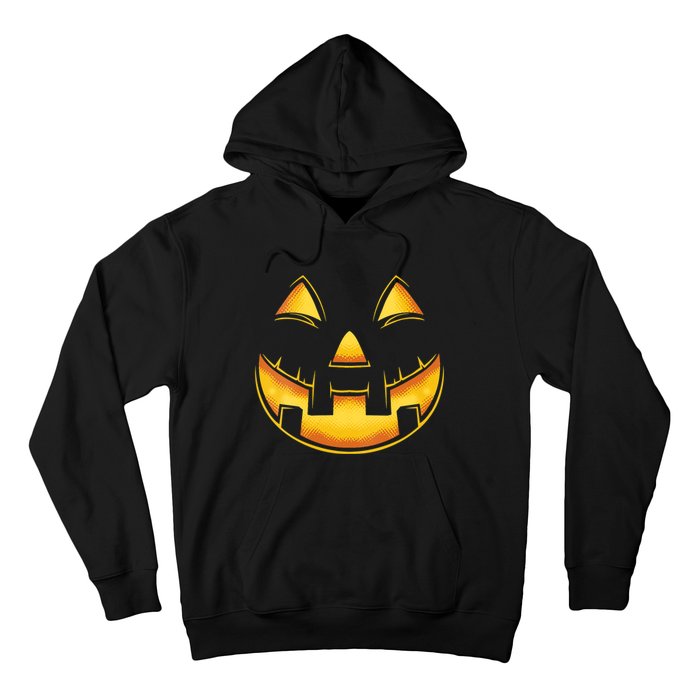 Funny Pumpkin Face Halloween Jack O Lantern Costume Hoodie