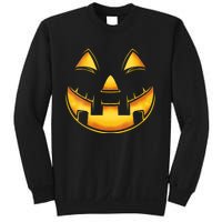 Funny Pumpkin Face Halloween Jack O Lantern Costume Sweatshirt