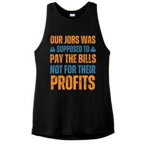 Fair Pay Fair Wages Fight For Income Inequality Gift Ladies PosiCharge Tri-Blend Wicking Tank