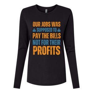 Fair Pay Fair Wages Fight For Income Inequality Gift Womens Cotton Relaxed Long Sleeve T-Shirt