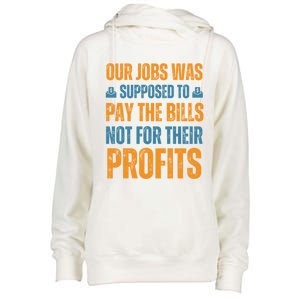 Fair Pay Fair Wages Fight For Income Inequality Gift Womens Funnel Neck Pullover Hood