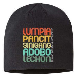 Filipino Philippine Food Lumpia Pancit Sinigang Adobo Lechon Sustainable Beanie