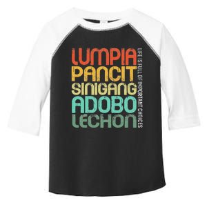 Filipino Philippine Food Lumpia Pancit Sinigang Adobo Lechon Toddler Fine Jersey T-Shirt