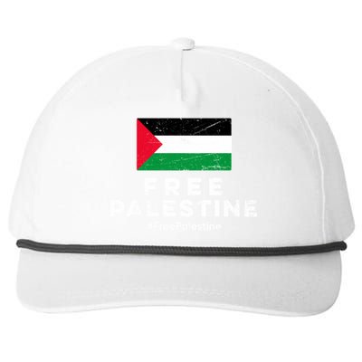 Free Palestine Flag Gift Stand For Palestine Gift Free Gaza Arabic Gift Snapback Five-Panel Rope Hat