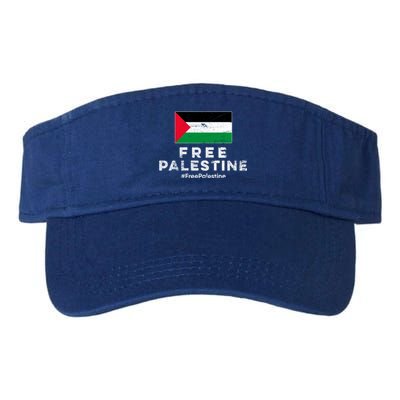 Free Palestine Flag Gift Stand For Palestine Gift Free Gaza Arabic Gift Valucap Bio-Washed Visor