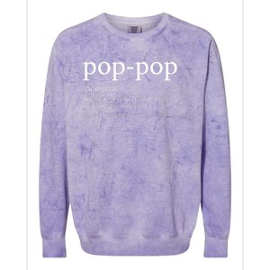 Funny Poppop For Cool Grandpa For Fathers Day Colorblast Crewneck Sweatshirt