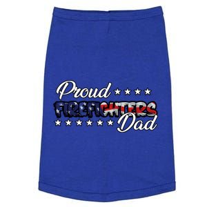 Flag Proud Firefighters Dad Gift Doggie Tank