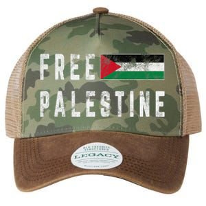 Free Palestine Flag Stand For Peace In The Middle East Legacy Tie Dye Trucker Hat