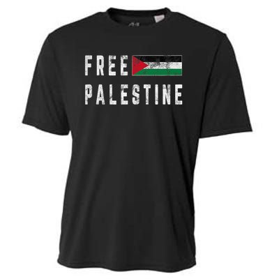 Free Palestine Flag Stand For Peace In The Middle East Cooling Performance Crew T-Shirt