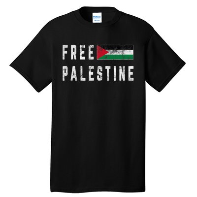 Free Palestine Flag Stand For Peace In The Middle East Tall T-Shirt