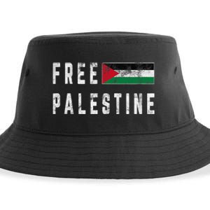 Free Palestine Flag Stand For Peace In The Middle East Sustainable Bucket Hat