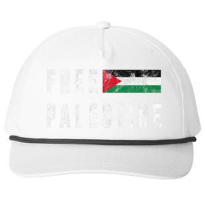 Free Palestine Flag Stand For Peace In The Middle East Snapback Five-Panel Rope Hat