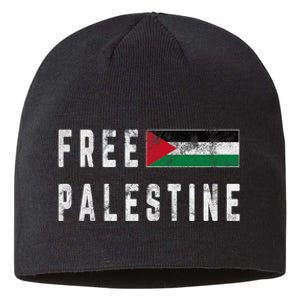 Free Palestine Flag Stand For Peace In The Middle East Sustainable Beanie