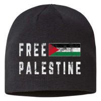 Free Palestine Flag Stand For Peace In The Middle East Sustainable Beanie