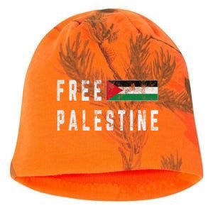 Free Palestine Flag Stand For Peace In The Middle East Kati - Camo Knit Beanie