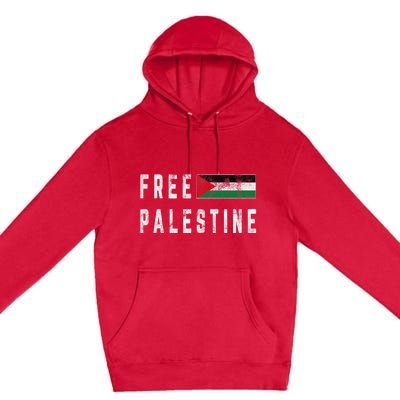 Free Palestine Flag Stand For Peace In The Middle East Premium Pullover Hoodie