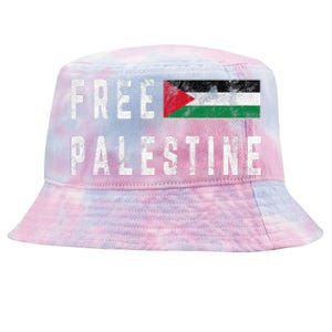 Free Palestine Flag Stand For Peace In The Middle East Tie-Dyed Bucket Hat