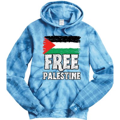 Free Palestine Flag Tie Dye Hoodie