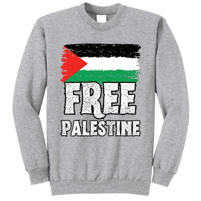 Free Palestine Flag Tall Sweatshirt