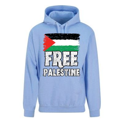 Free Palestine Flag Unisex Surf Hoodie