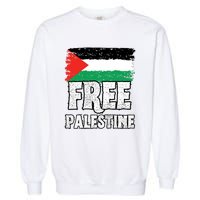 Free Palestine Flag Garment-Dyed Sweatshirt