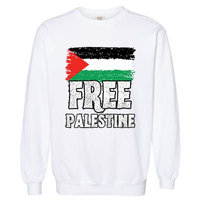 Free Palestine Flag Garment-Dyed Sweatshirt