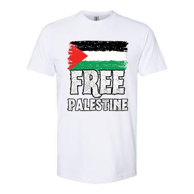 Free Palestine Flag Softstyle CVC T-Shirt