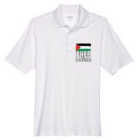 Free Palestine Flag Men's Origin Performance Pique Polo