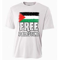 Free Palestine Flag Cooling Performance Crew T-Shirt