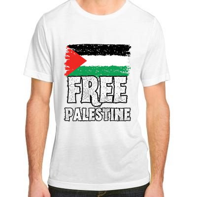 Free Palestine Flag Adult ChromaSoft Performance T-Shirt