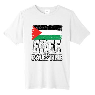 Free Palestine Flag Tall Fusion ChromaSoft Performance T-Shirt