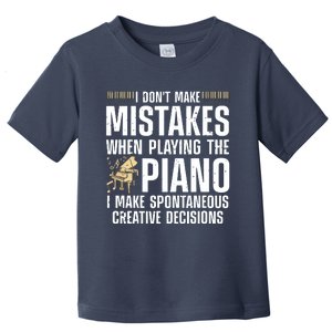 Funny Piano For Men Women Music Lovers Musician Piano Player Toddler T-Shirt