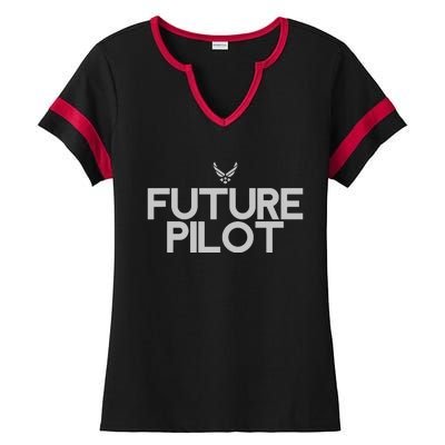 Future Pilot For Men Women Kids Student 4th Of July Ladies Halftime Notch Neck Tee