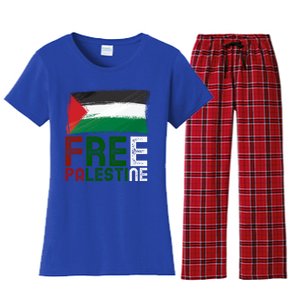 Free Palestine Flag Arabic Free Gaza Palestinian Flag Gift Women's Flannel Pajama Set