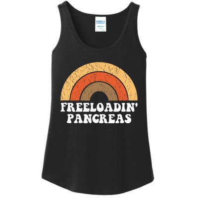 Freeloadin Pancreas Funny Type 1 Diabetes Diabetic Gift Ladies Essential Tank