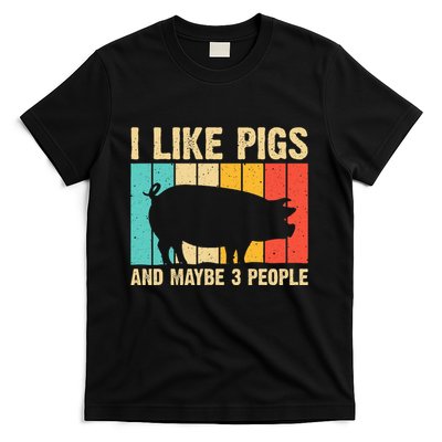 Funny Pig Farm Animal Swine Vintage Pig Lovers T-Shirt