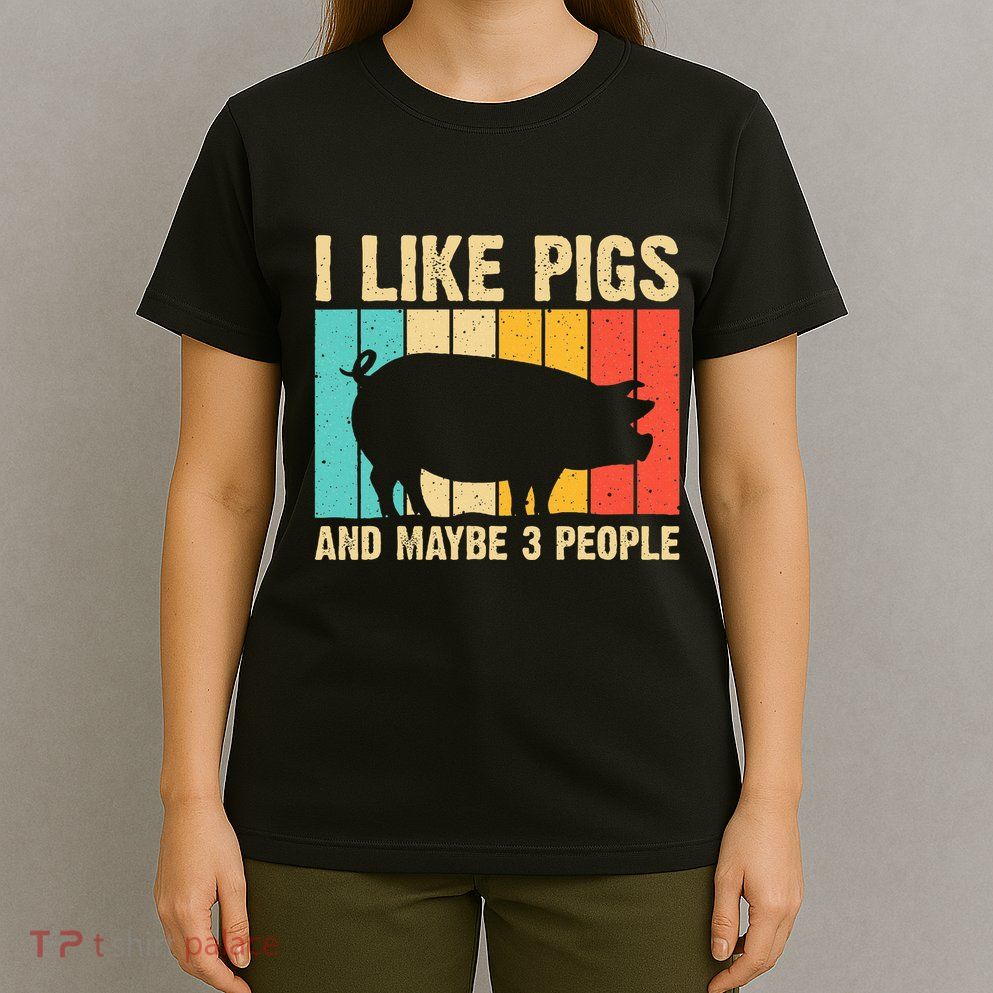 Funny Pig Farm Animal Swine Vintage Pig Lovers T-Shirt