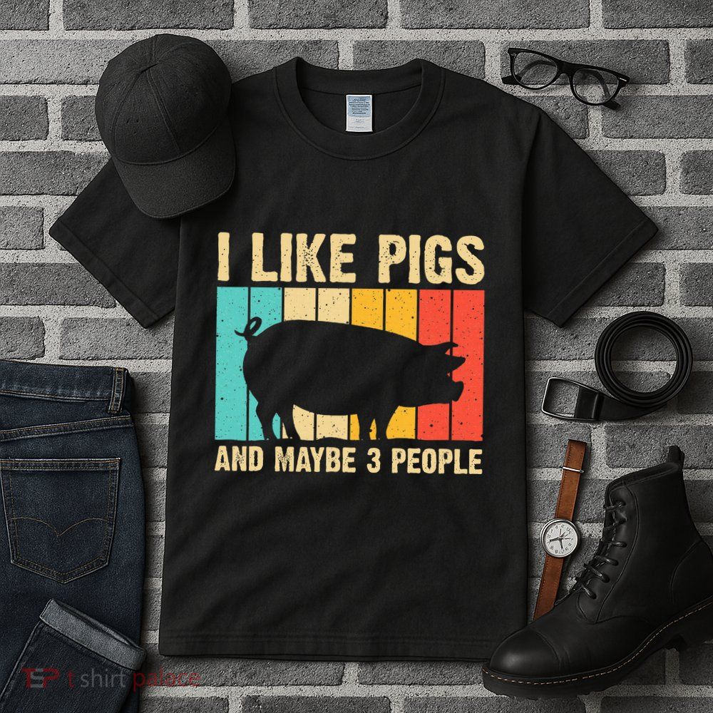 Funny Pig Farm Animal Swine Vintage Pig Lovers Tall T-Shirt