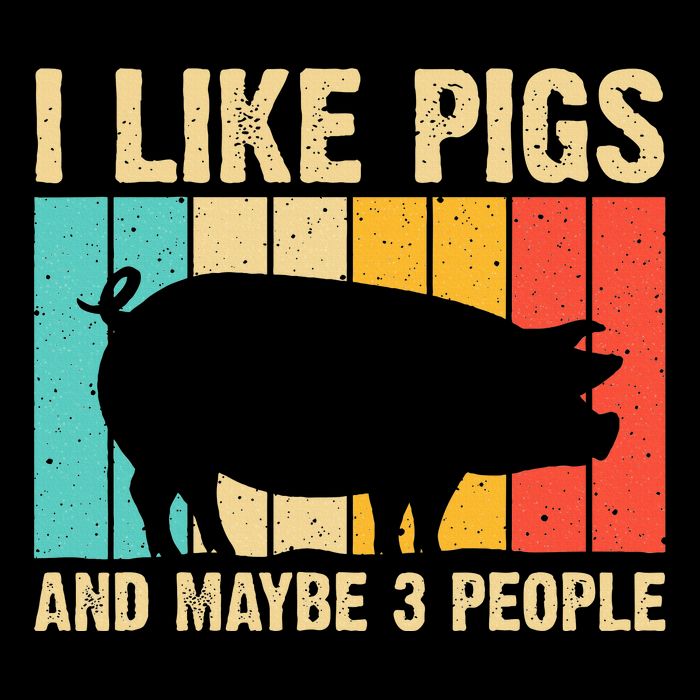 Funny Pig Farm Animal Swine Vintage Pig Lovers Bucket Hat
